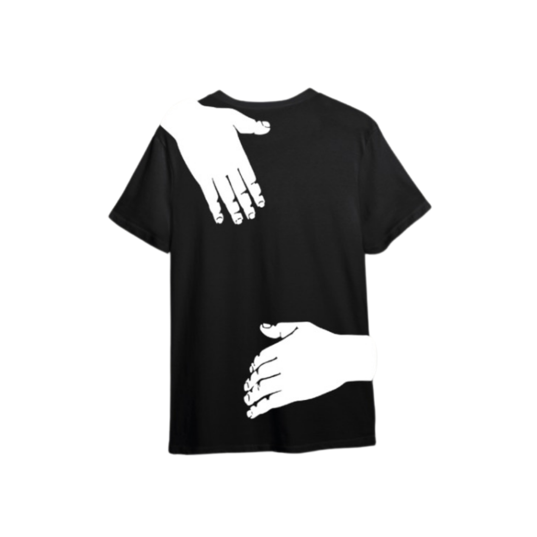Hug More Often Black Slim Tee