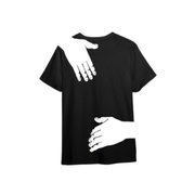 Abraza más a menudo, camiseta negra ajustada