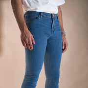 Vaqueros Brancco Azul/Naranja