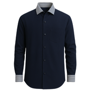 Camisa Cuello Contraste