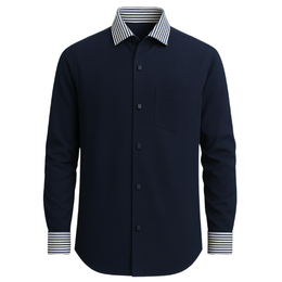 Camisa Cuello Contraste
