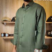 Camisas de lino mangas largas