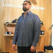 Camisa Estilo Denim Con Tapas