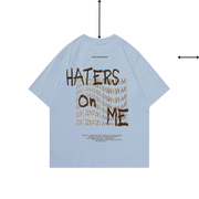 Haters On Me Blue Oversized Tee