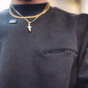 Sudadera negra de Lobo Corporation