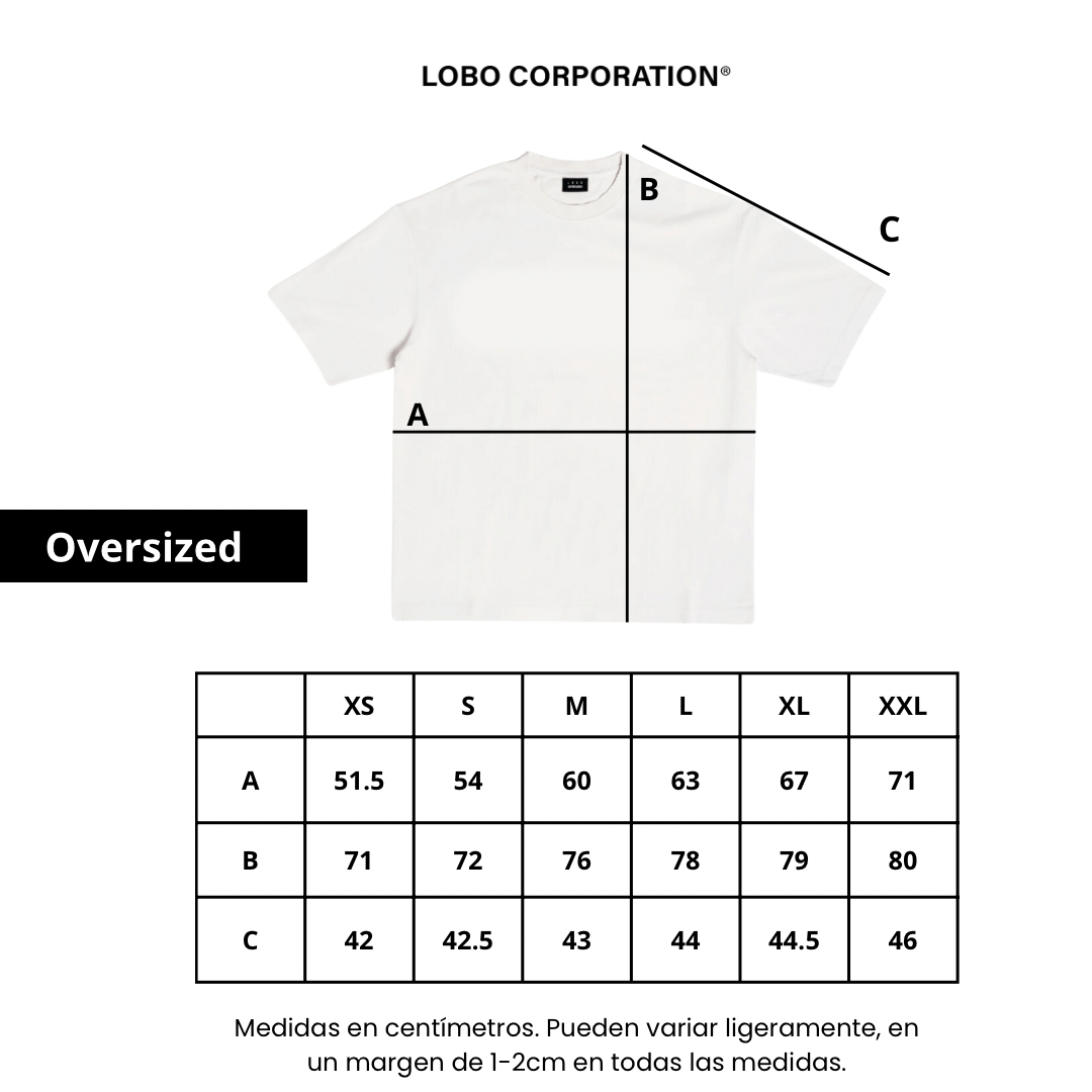 Lobo Beach Blue Fish White Oversized Tee