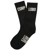 Calcetines blancos y negros de Lobo Corp