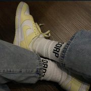 Calcetines blancos y negros de Lobo Corp