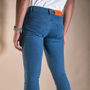 Vaqueros Brancco Azul/Naranja