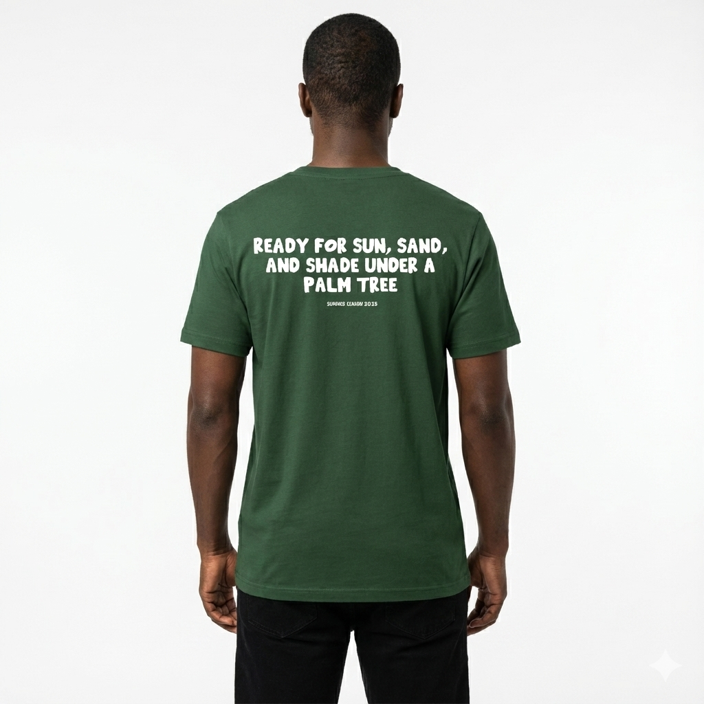 Ready For Sun Green Slim Tee