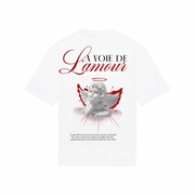 La Voie De Lamour White Oversized Tee