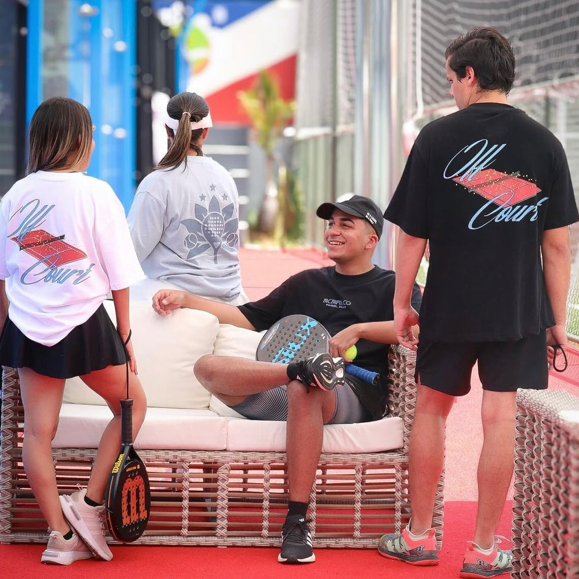 Off Court Black Oversized Tee