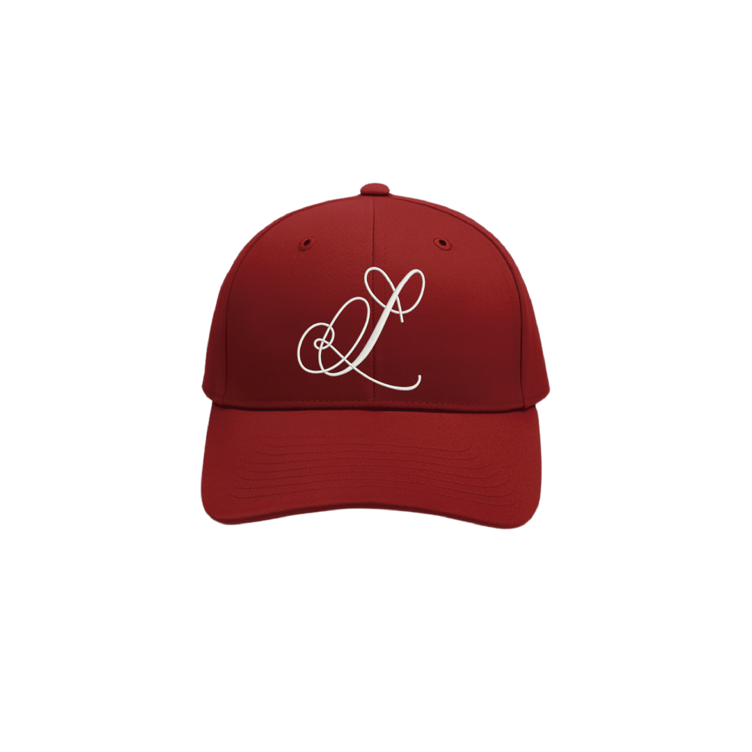 Gorra Lobo Cursive Borgoña