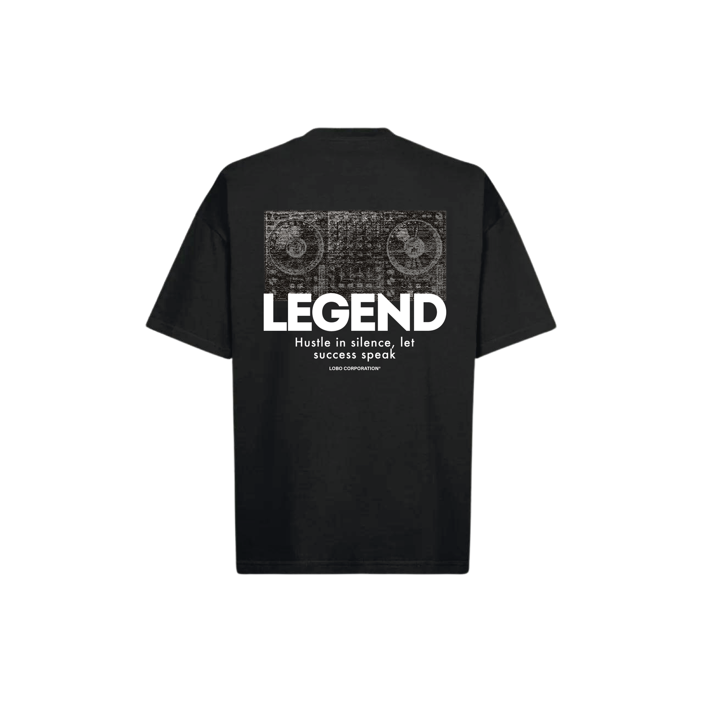 Legend Black Oversized Tee