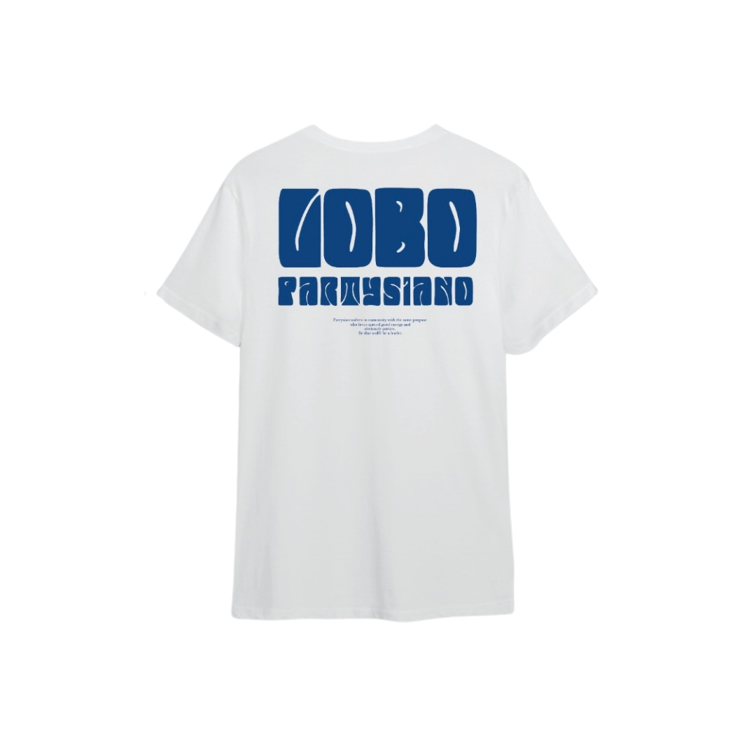 Camiseta blanca ajustada Partysiano