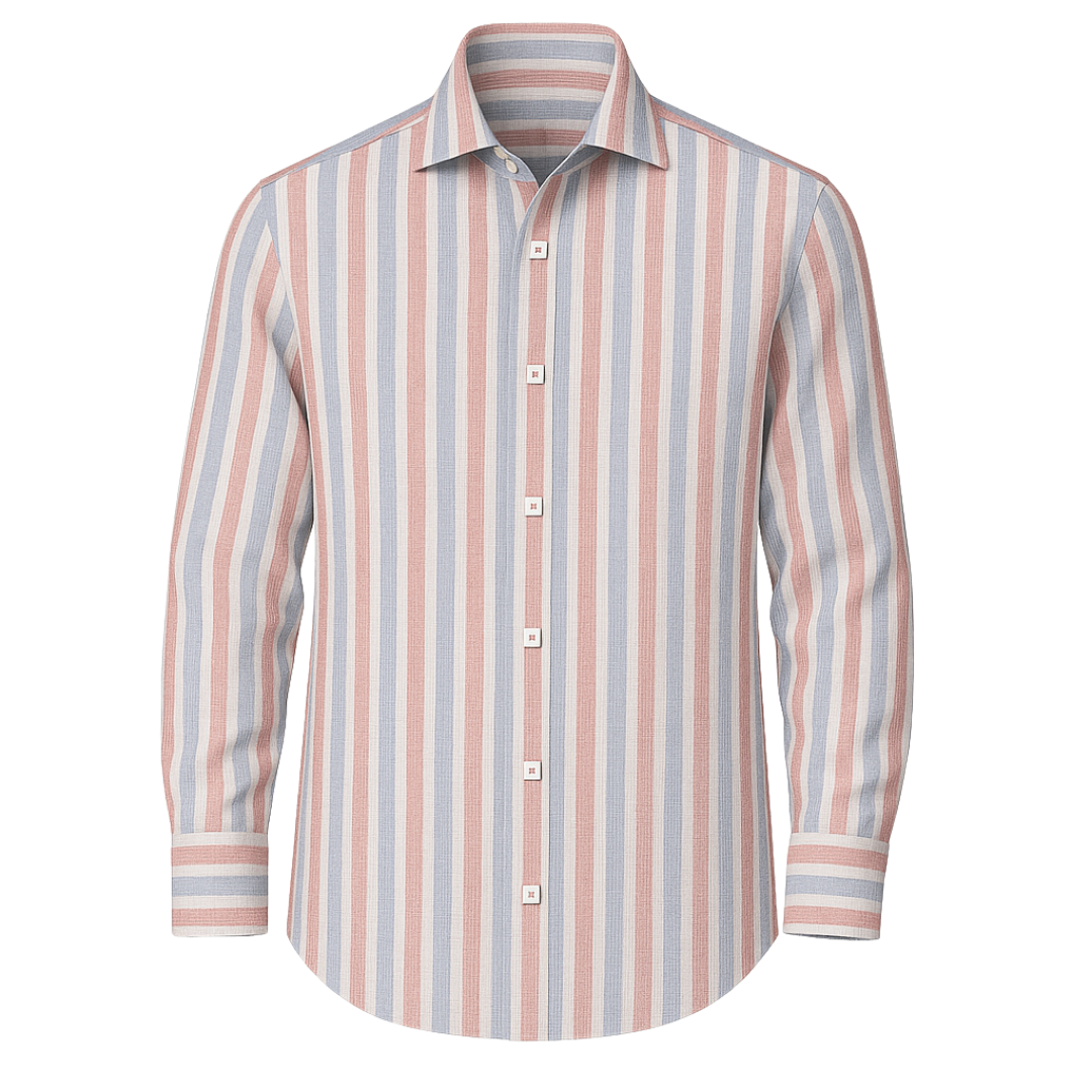 Camisa de lino a rayas