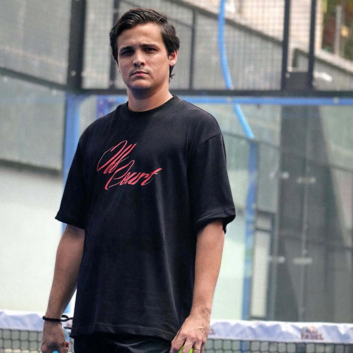 Off Court Black Oversized Tee