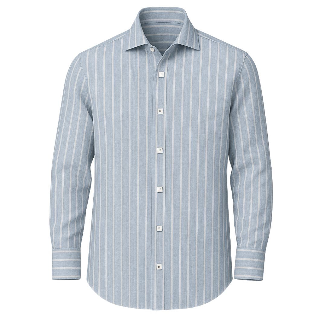 Camisa de lino a rayas