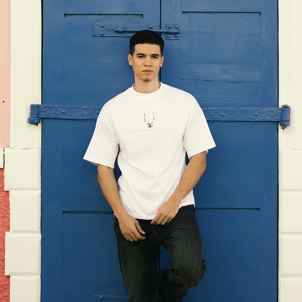 Camiseta blanca extragrande tradicional