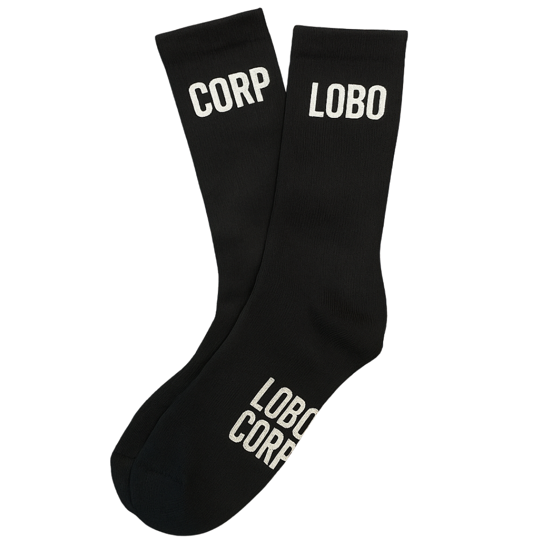 Lobo Corp B&W Socks