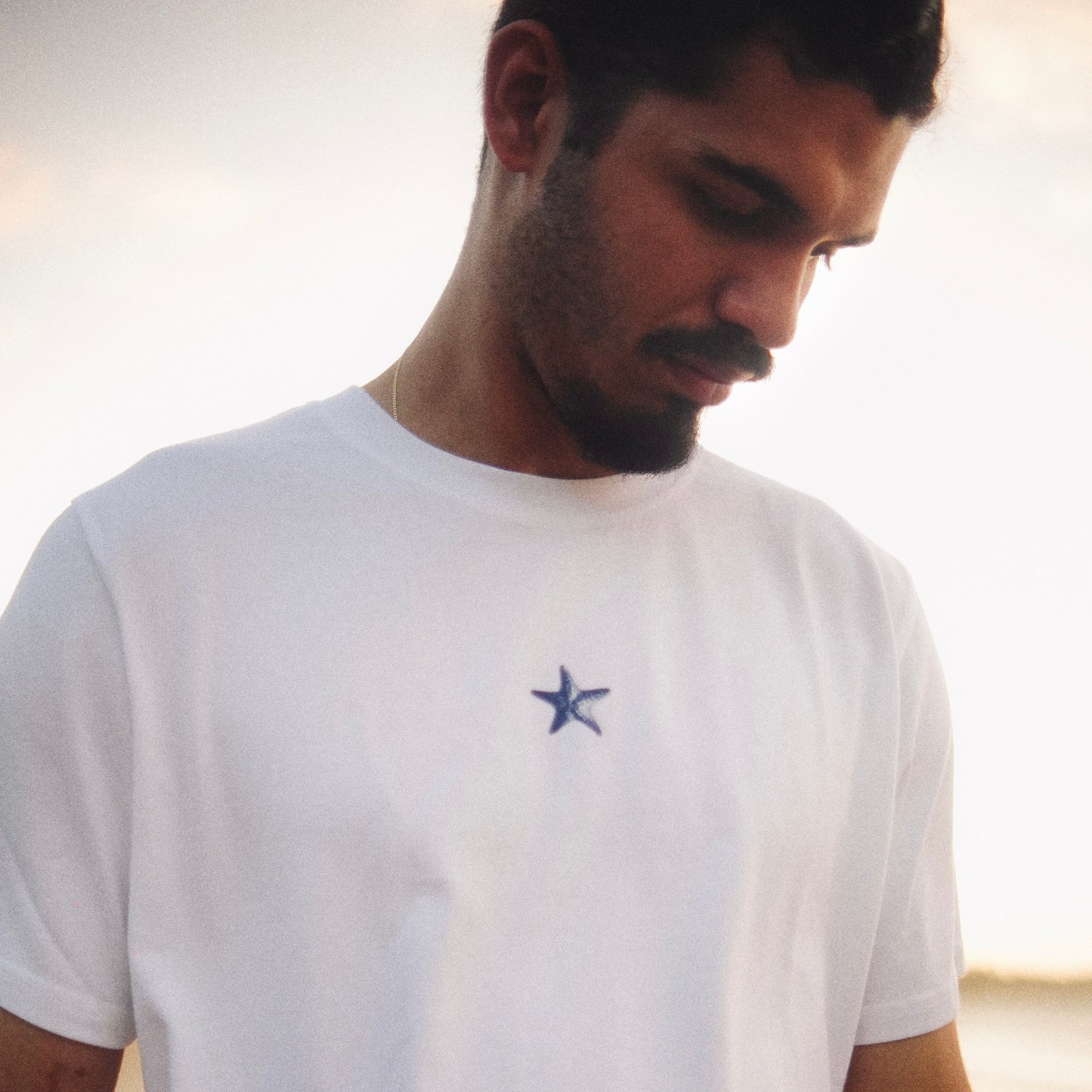 Starfish White Normal Size Tee