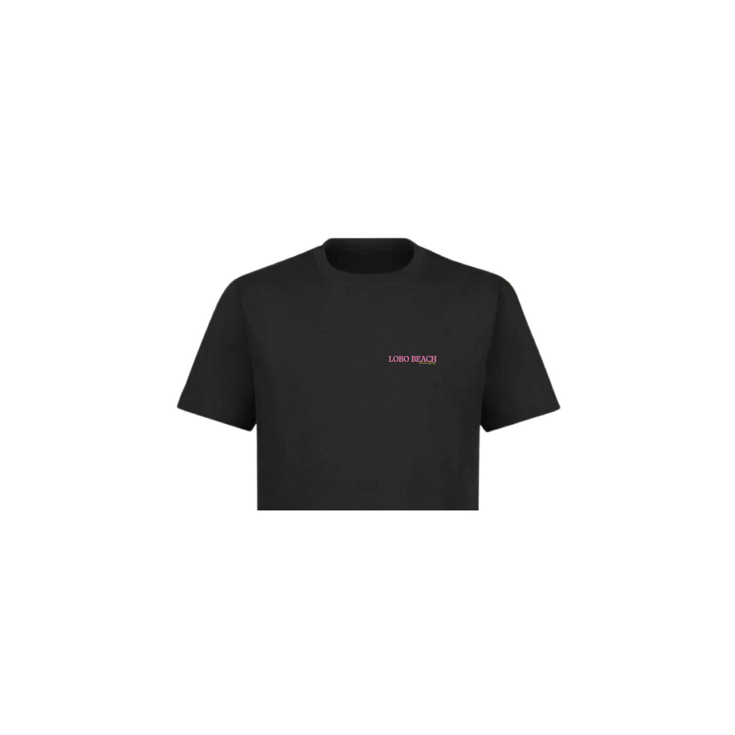 Lemon Black Crop Top