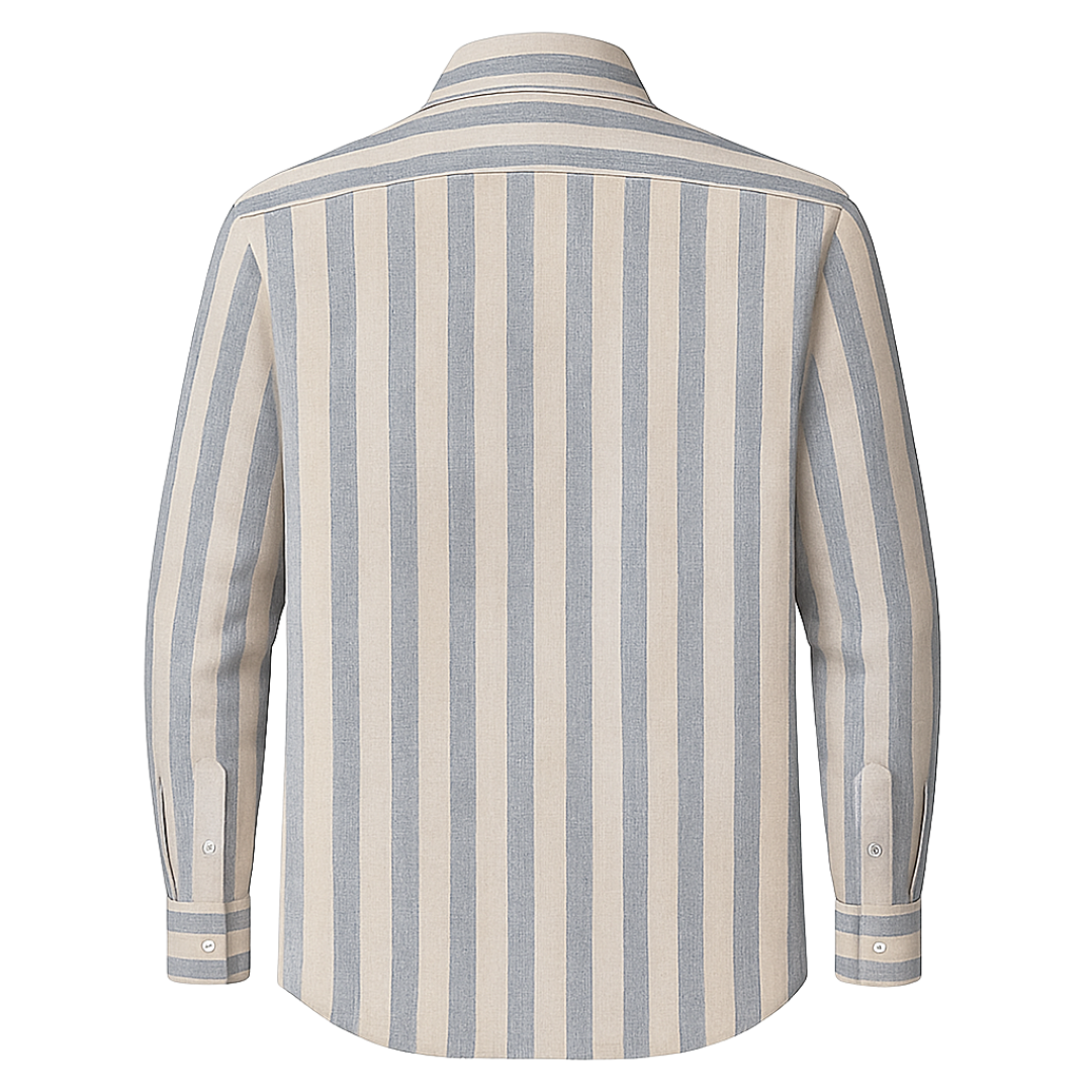 Camisa de lino a rayas