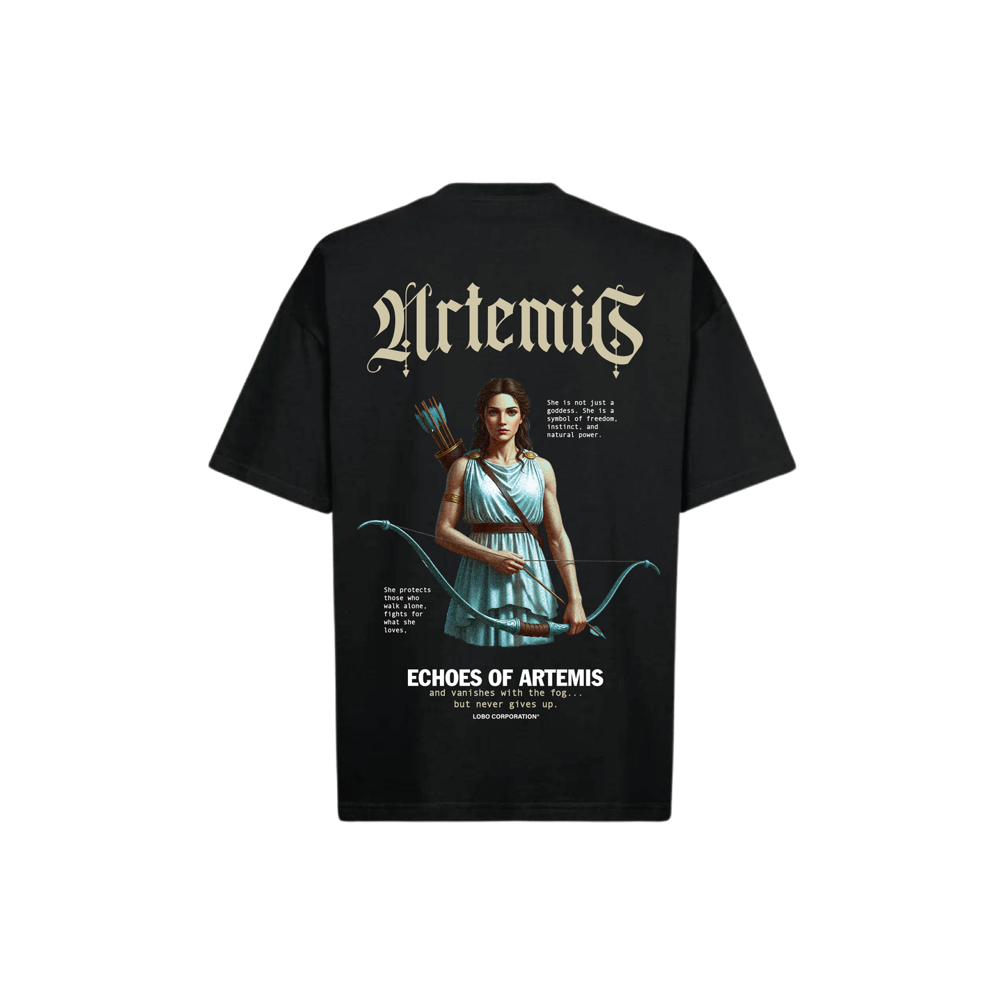 Artemis Black Oversized Tee