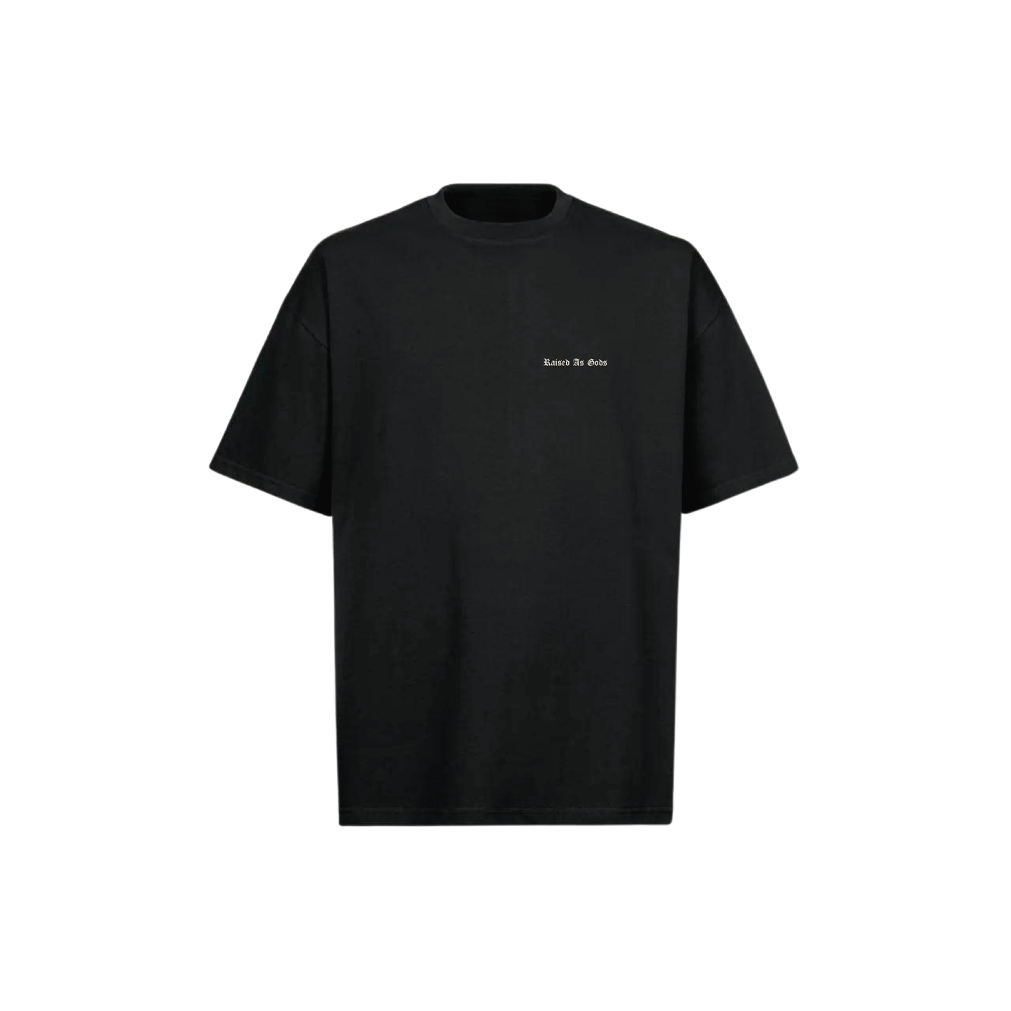 Raised As Gods Black Oversized Tee