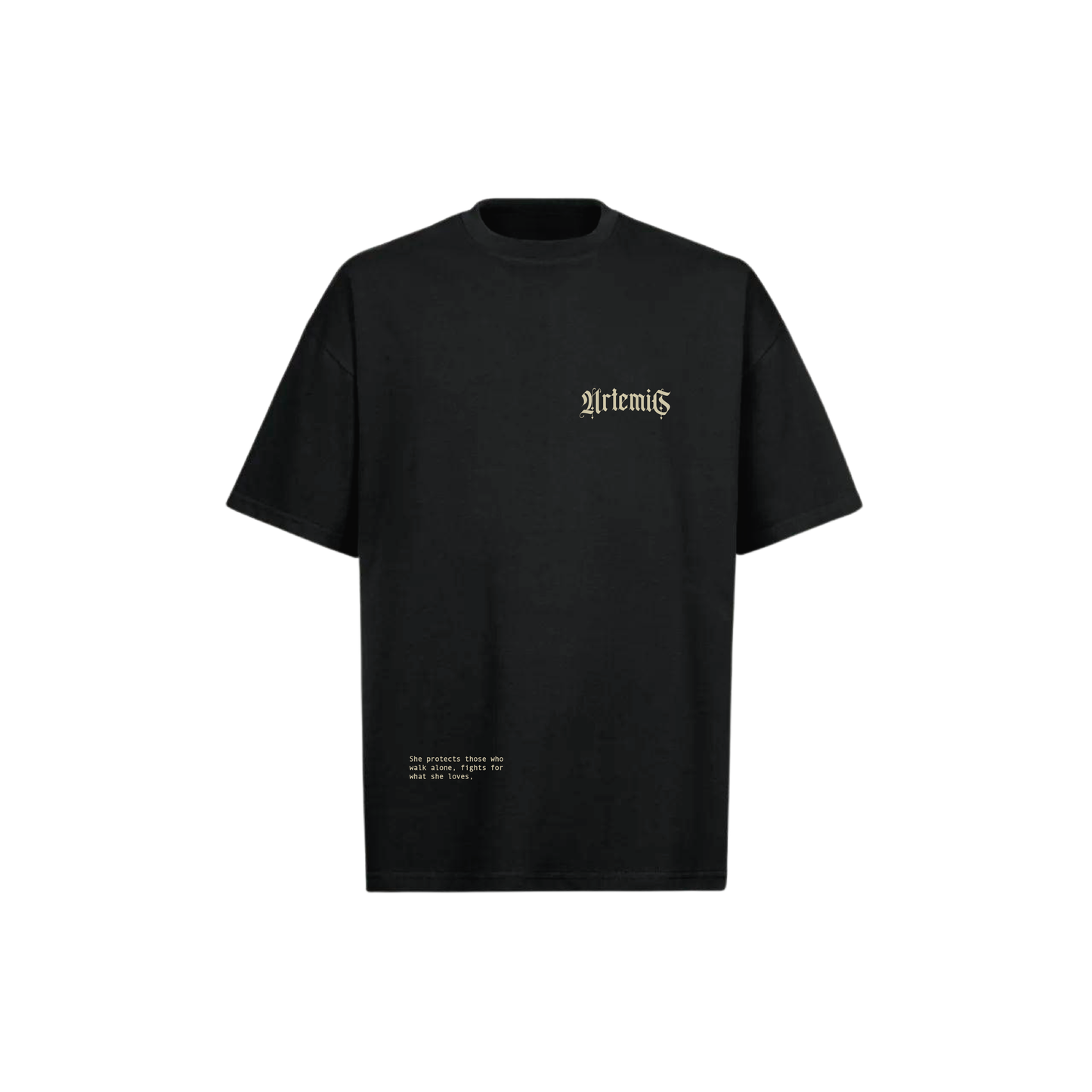 Artemis Black Oversized Tee