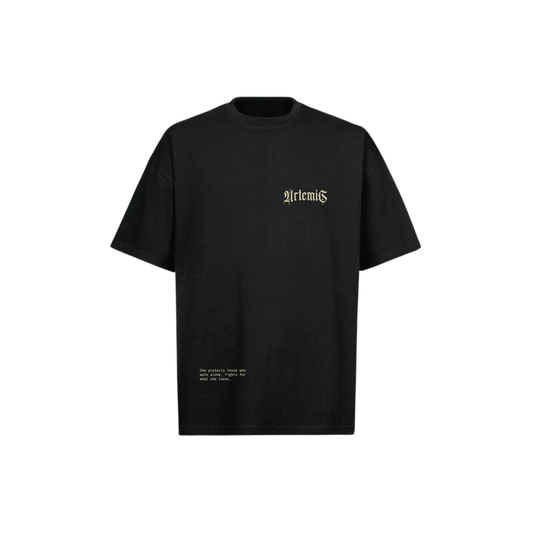 Artemis Black Oversized Tee