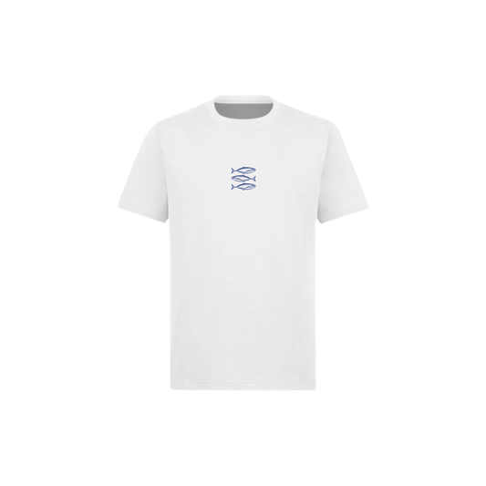 Blue Fish White Slim Tee