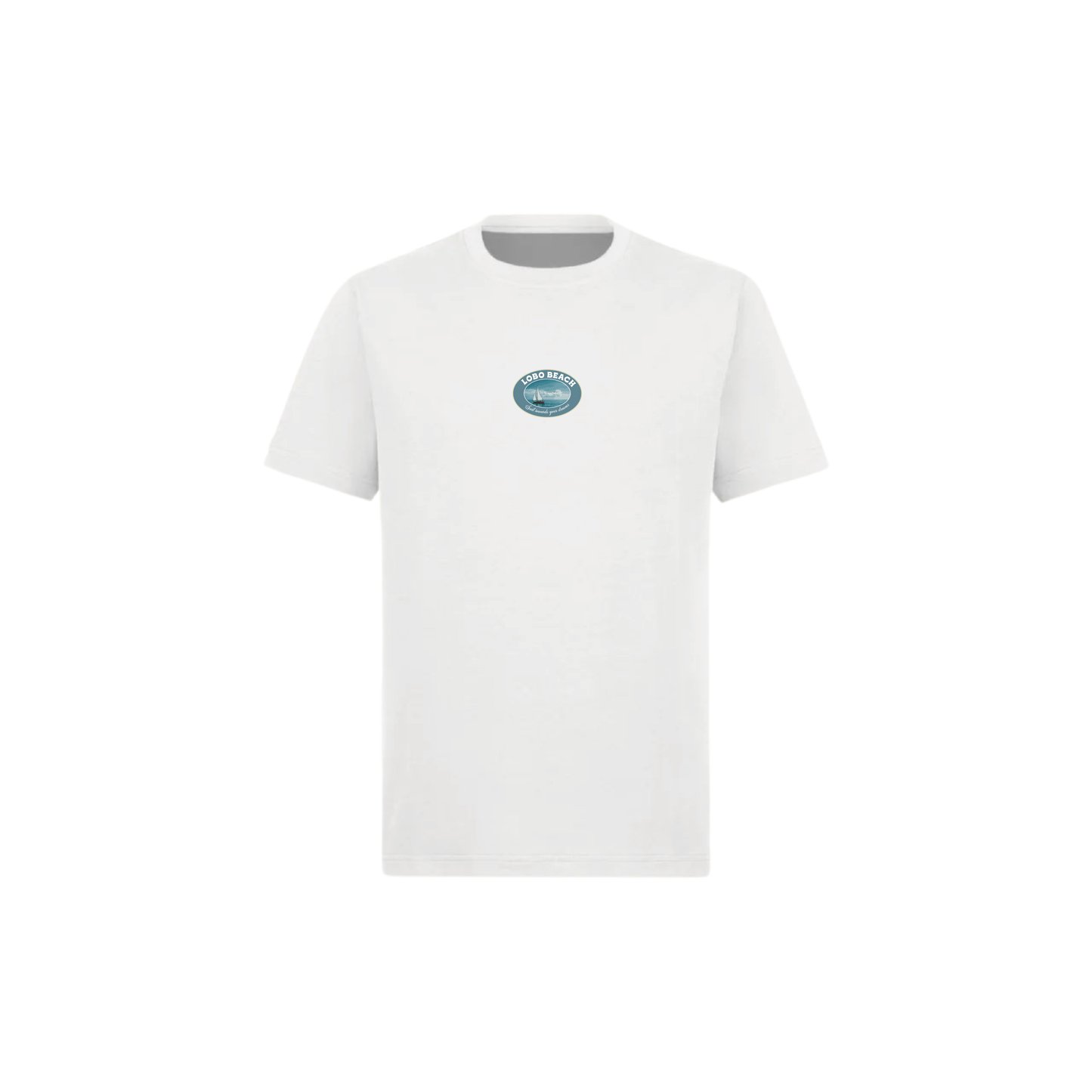 Camiseta blanca de talla normal Lobo Beach Sail