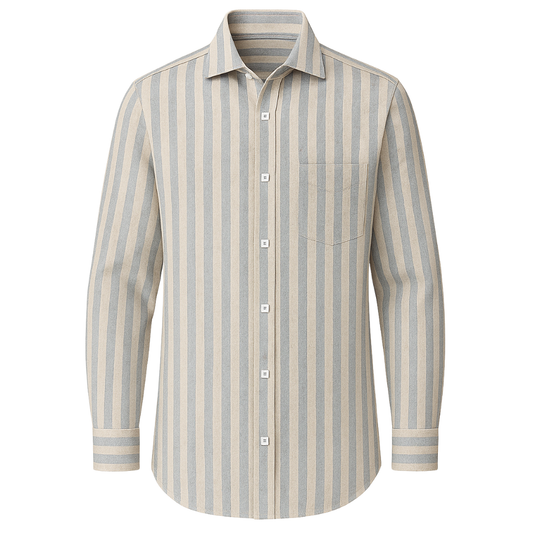 Camisa de lino a rayas