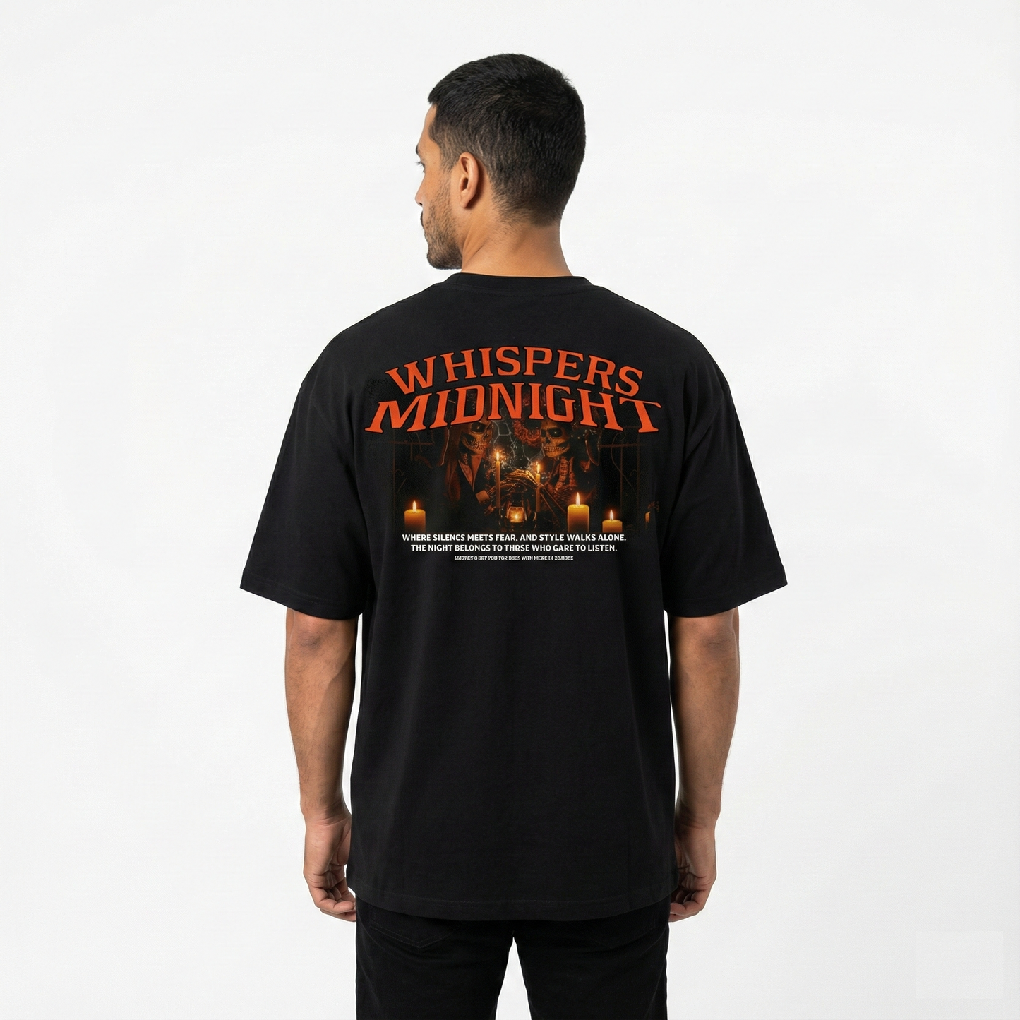 Camiseta extragrande Whispers Midnight