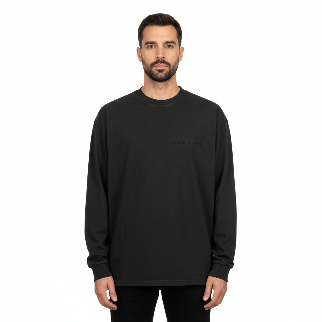 Sudadera negra de Lobo Corporation