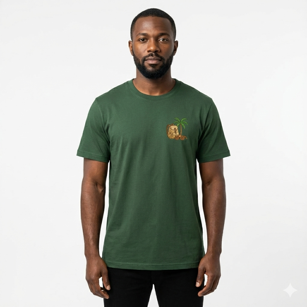 Ready For Sun Green Slim Tee