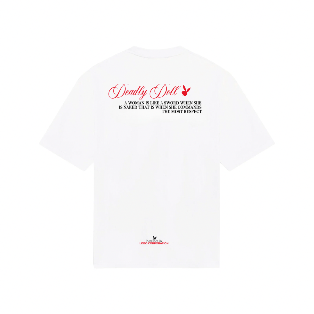 Deadly Doll White Oversized Tee