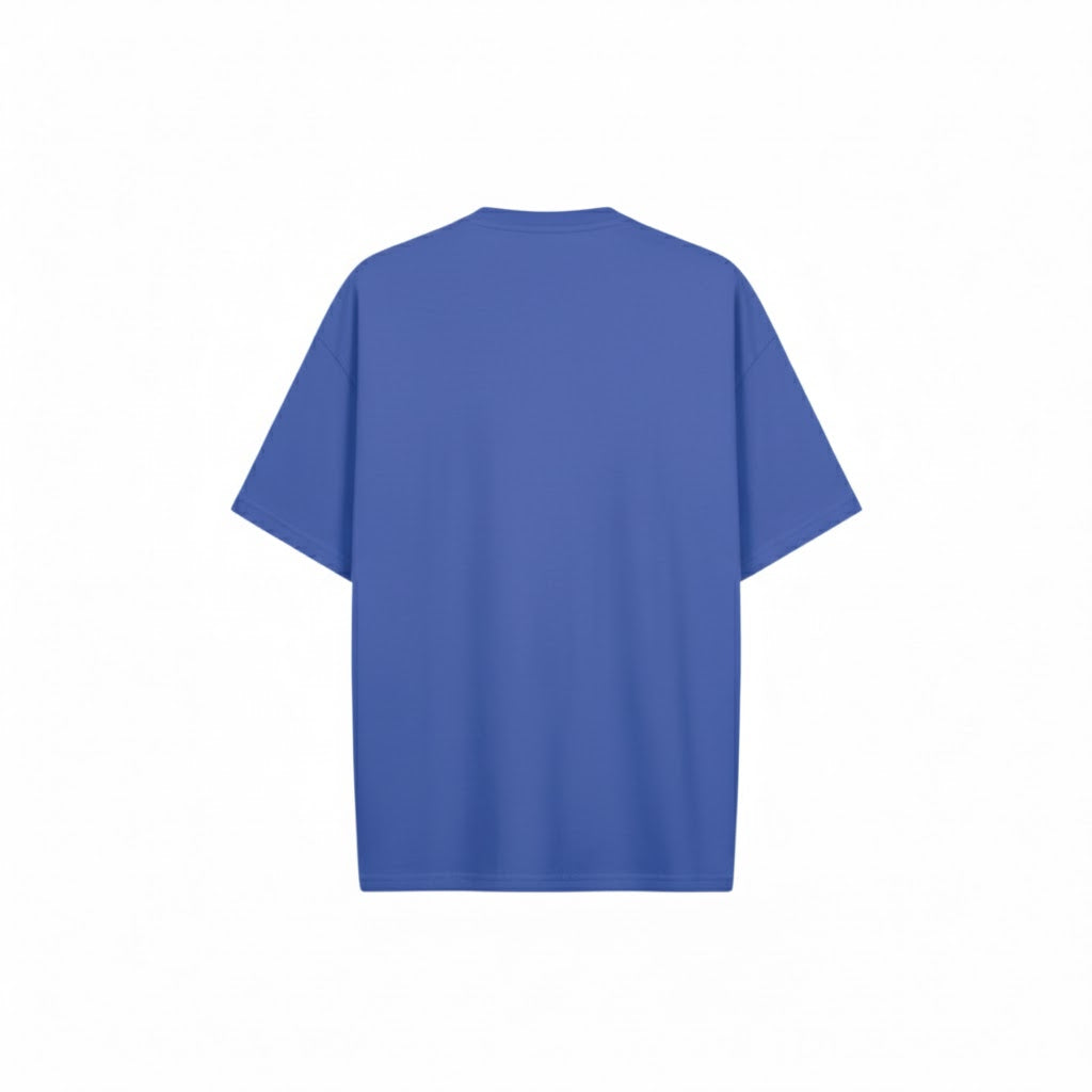 Cobalt Blue Basic Oversized Tee